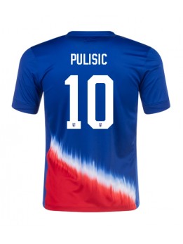 Vereinigte Staaten Christian Pulisic #10 Auswärtstrikot Copa America 2024 Kurzarm